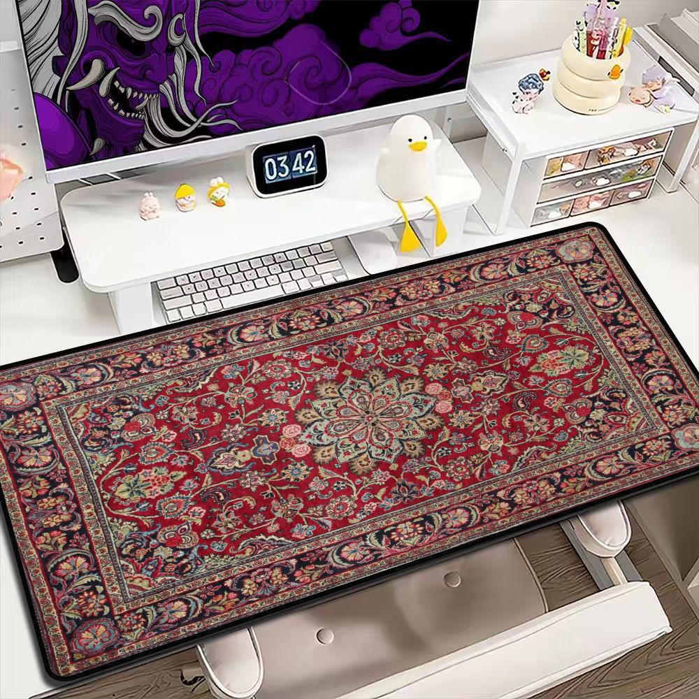 Retro Gaming Desk - Duża podkładka pod mysz z wzorem