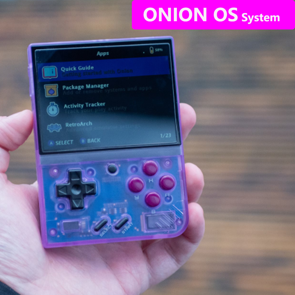 Retro Gaming Icons - Onion OS Preinstalowana konsola do gier