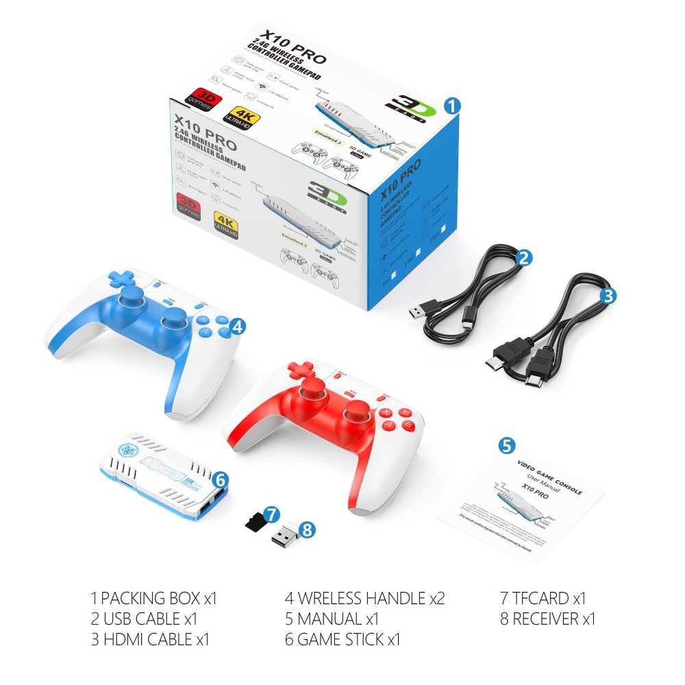 Konsola do gier retro X10 PRO, – Retro Gaming Hdmi Stick recenzja i cena